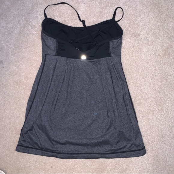 Lululemon Tank Top Black Grey Size 6 Small - Picture 2 of 3